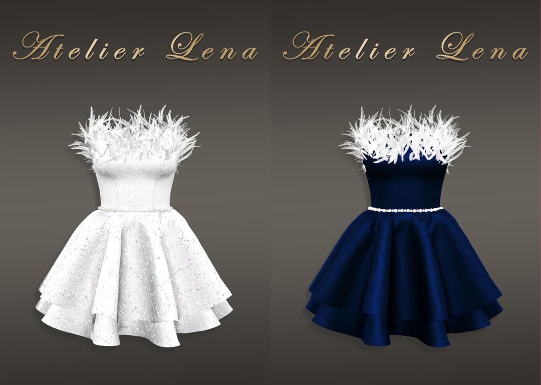 Платье Feather Mini Dress Set